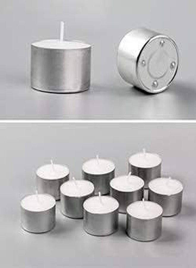 Crazy Sutra Pure Smokeless Tea Light Wax Candles - 50 Pieces Pack, 7-9 Hours Burning Time, Non-Toxic, Non-Smoky, and Eco-Friendly, Perfect for Home Decor, Party Decor, and Special Occasions - Image 5